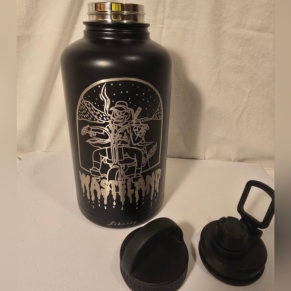Liberty Black and Silver Graphic Thermos 1 Gal.